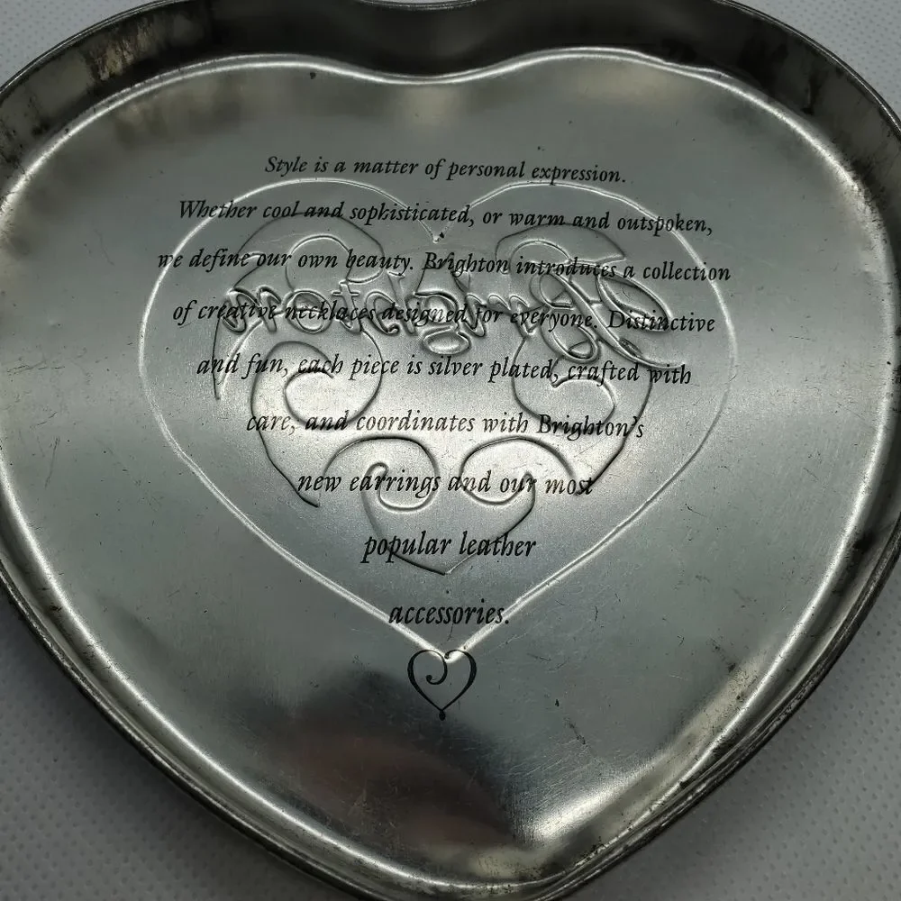 Brighton Sunflower & Butterfly Heart Shaped Tin